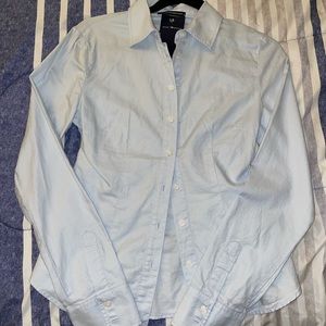 SOLD Brandy Melville Millie Light Blue Long Sleeve Button-Up